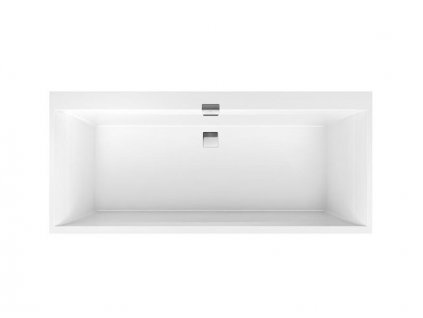 Villeroy & Boch SQUARO EDGE 12 vana 1700 x 750 x 450 mm, Quaryl®, bílá (UBQ170SQE2DV-01)