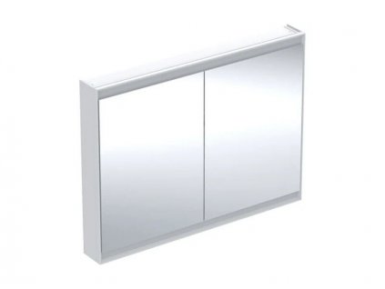 Geberit One zrcadlová skříňka, ComfortLight, 2x dvířka, 120x90x15 cm, hliník/bílá (505.815.00.2)