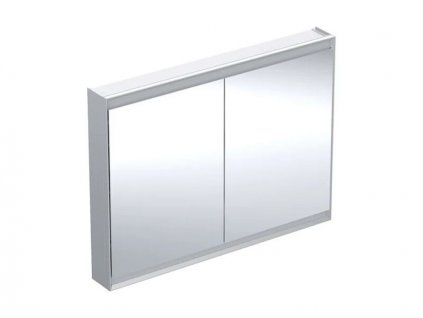 Geberit One zrcadlová skříňka, ComfortLight, 2x dvířka, 120x90x15 cm, hliník (505.815.00.1)