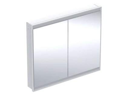 Geberit One zrcadlová skříňka pod omítku, ComfortLight, 2x dvířka, 105x90x15 cm, hliník/bílá (505.804.00.2)