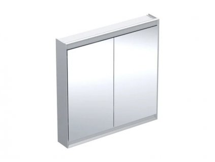 Geberit One zrcadlová skříňka, ComfortLight, 2x dvířka, 90x90x15 cm, hliník (505.813.00.1)