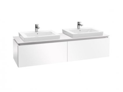 Villeroy & Boch Legato skříňka pod umyvadlo 160x38x50 cm, 2x zásuvka, Glossy White (B69200DH)