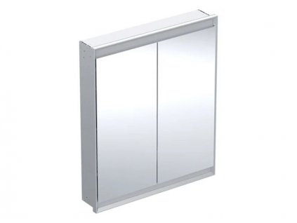 Geberit One zrcadlová skříňka pod omítku, ComfortLight, 2x dvířka, 75x90x15 cm, hliník (505.802.00.1)