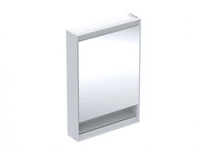 Geberit One zrcadlová skříňka s nikou, ComfortLight, 1x dvířka, závěsy vlevo, 60x90x15 cm, hliník/bílá (505.830.00.2)