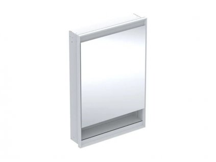 Geberit One zrcadlová skříňka pod omítku, s nikou, ComfortLight, 1x dvířka, závěsy vpravo, 60x90x15 cm, hliník/bílá (505.821.00.2)