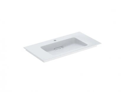 Geberit One umyvadlo s krytem, 90x48 cm, s otvorem pro baterii, bez přepadu, KeraTect, bílá (505.006.00.1)