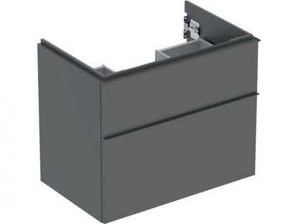 Geberit iCon skříňka pod umyvadlo, 2x zásuvka, 74x47,6x61,5 cm, lakovaná mat, láva (502.304.JK.1)