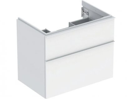 Geberit iCon skříňka pod umyvadlo, 2x zásuvka, 74x47,6x61,5 cm, lakovaná mat, bílá (502.304.01.3)
