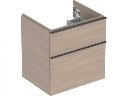 Geberit iCon skříňka pod umyvadlo, 2x zásuvka, 59,2x47,6x61,5 cm, dekor dub (502.303.JH.1)