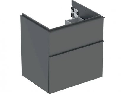 Geberit iCon skříňka pod umyvadlo, 2x zásuvka, 59,2x47,6x61,5 cm, lakovaná mat, láva (502.303.JK.1)