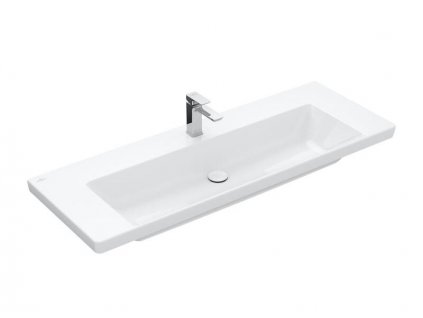 Villeroy & Boch Subway 3.0 umyvadlo 130x47 cm, otvor pro baterii, bez přepadu, bílá Alpin (4A70D201)