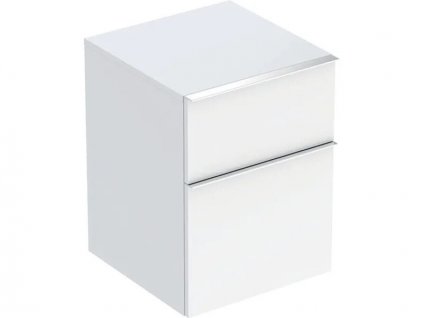 Geberit iCon boční skříňka 2x zásuvka, 45x47,6x60 cm, lakovaná s vysokým leskem, bílá (502.315.01.2)