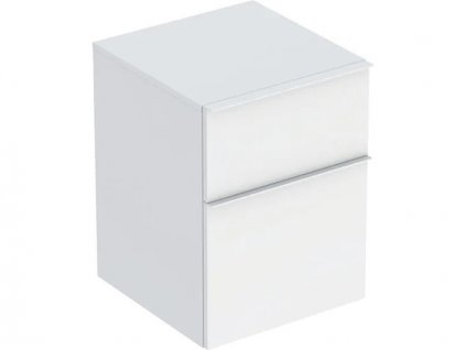 Geberit iCon boční skříňka 2x zásuvka, 45x47,6x60 cm, lakovaná mat, bílá (502.315.01.3)