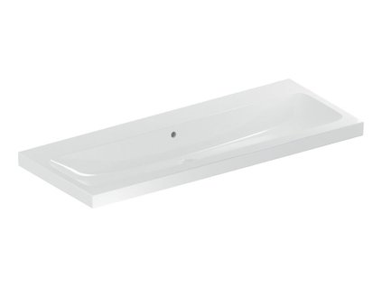 Geberit iCon Light umyvadlo 120x48 cm, bez otvoru pro baterii, s přepadem, bílá (501.837.00.3)