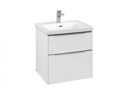 Villeroy & Boch Subway 3.0 skříňka pod umyvadlo 57,2x47,8x57,6 cm, 2x zásuvka, Brilliant White (C57800VE)