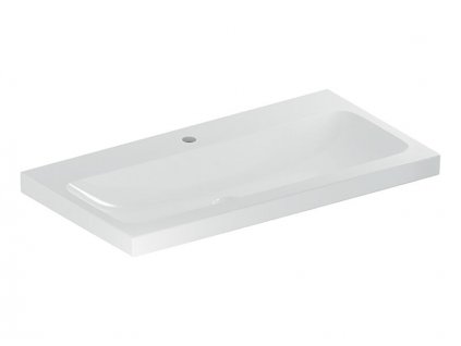 Geberit iCon Light umyvadlo 90x48 cm, s otvorem pro baterii, bez přepadu, KeraTect, bílá (501.836.00.6)