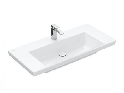 Villeroy & Boch Subway 3.0 umyvadlo 100x47 cm, otvor pro baterii, bez přepadu, bílá Alpin (4A70A201)