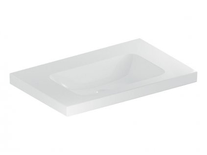 Geberit iCon Light umyvadlo 75x48 cm, bez otvoru pro baterii, bez přepadu, KeraTect, bílá (501.839.00.8)