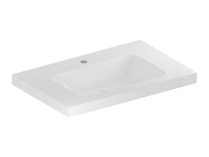 Geberit iCon Light umyvadlo 75x48 cm, s otvorem pro baterii, bez přepadu, KeraTect, bílá (501.839.00.6)