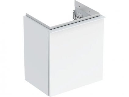 Geberit iCon skříňka pod umývátko, 1x dvířka, závěsy vlevo, 37x27,9x41,5 cm, lakovaná s vysokým leskem, bílá (502.301.01.1)