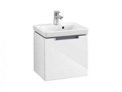 Villeroy & Boch Subway 2.0 skříňka pod umyvadlo 44x42x35,2 cm, 1x zásuvka, Glossy White (A68400DH)