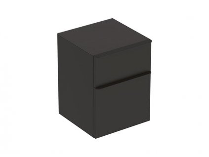 Geberit Smyle Square boční skříňka 45x47x60 cm, 2x zásuvka, láva mat/láva mat (500.357.JK.1)