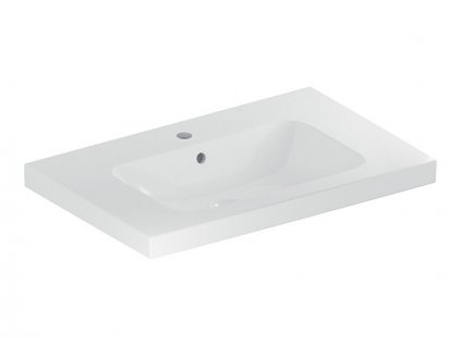 Geberit iCon Light umyvadlo s odkládací plochou, 75x48 cm, s otvorem pro baterii, s přepadem, bílá (501.839.00.1)