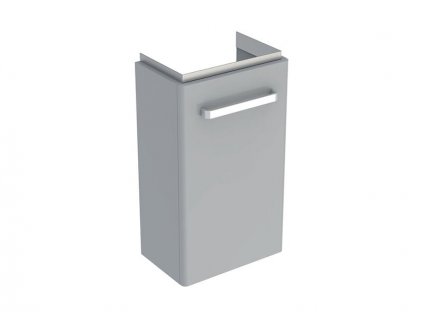 Geberit Selnova Compact skříňka pod umývátko 34,8x25,2x60,4 cm, 1x dvířka, světle šedá mat/světle šedá lesk (501.487.00.1)