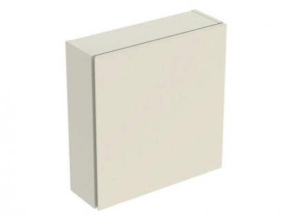 Geberit iCon čtvercová skříňka, 1x dvířka, 45x15x46,7 cm, lakovaná s vysokým leskem, písková šedá (502.319.JL.1)