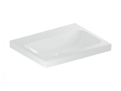 Geberit iCon Light umyvadlo 60x48 cm, bez otvoru pro baterii, bez přepadu, KeraTect, bílá (501.834.00.8)