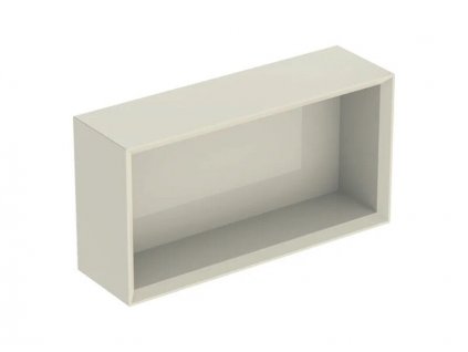 Geberit iCon nástěnný box, 45x13,2x23,3 cm,lakovaný s vysokým leskem, písková šedý (502.322.JL.1)