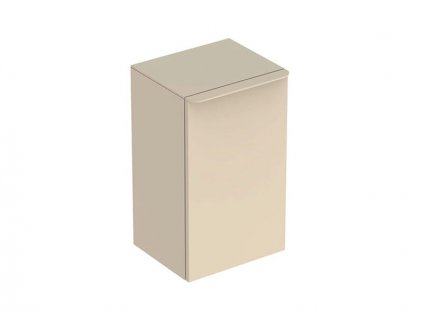 Geberit Smyle Square boční skříňka 36x32,6x60 cm, 1x dvířka, závěsy vpravo, pískově šedá lesk/pískově šedá mat (500.359.JL.1)