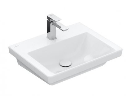 Villeroy & Boch Subway 3.0 umyvadlo 55x44 cm, otvor pro baterii, bez přepadu, CeramicPlus, bílá Alpin (4A7056R1)