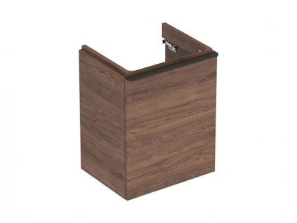 Geberit Smyle Square skříňka pod umývátko 49,2x40,6x61,7 cm, 1x dvířka, závěsy vlevo, ořech hickory/láva mat (500.364.JR.1)