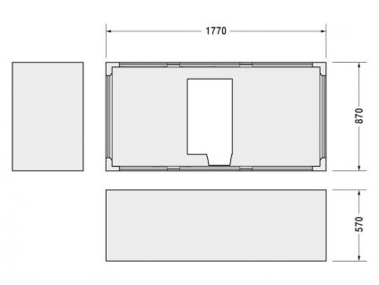 Duravit Starck vanový nosič pro vanu 700052 (792400000000000)