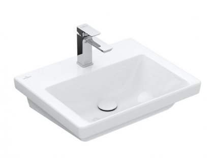 Villeroy & Boch Subway 3.0 umyvadlo 55x44 cm, otvor pro baterii, bez přepadu, bílá Alpin (4A70F501)