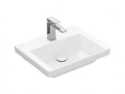 Villeroy & Boch Subway 3.0 umývátko 50x40 cm, otvor pro baterii, bez přepadu, bílá Alpin (43705101)