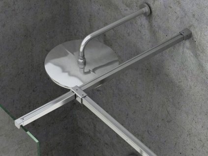 Ravak Walk-In W SET-Uni vzpěra ke sprchovému koutu Free/Wall 120, lesklý hliník (GWD01000A098)