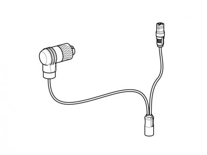 Geberit Y-připojovací kabel pro interní snímač průtoku, pro hygienický proplach ve splachovací nádržce pod omítku, zástrčka černá (244.948.00.1)