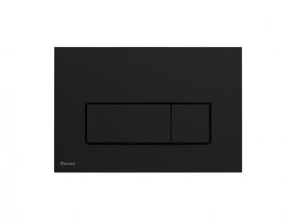 Ravak Uni Slim ovládací tlačítko, 24,7x16,5x0,6 cm, černé (X01744)