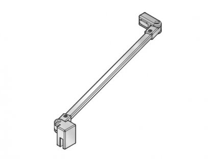 Kermi Cada XS stabilizátor boční stěna - boční stěna 120 cm, stříbrná lesk (ZDSSVSWCK120VK)