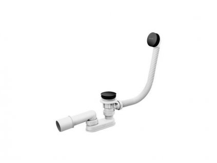 ravak vanovy odtokovy komplet s prepadem 57 cm click clack cerna