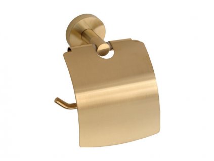 Bemeta Sablo držák toaletního papíru s krytem, zlato mat (160112010)