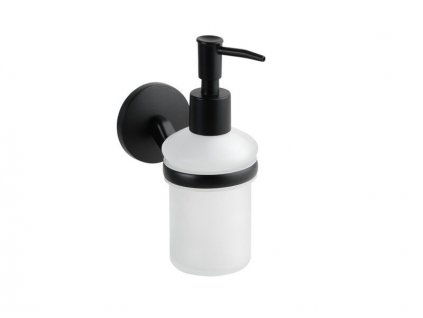 Bemeta Nox dávkovač tekutého mýdla, 200 ml, mléčné sklo, černá (102408020)