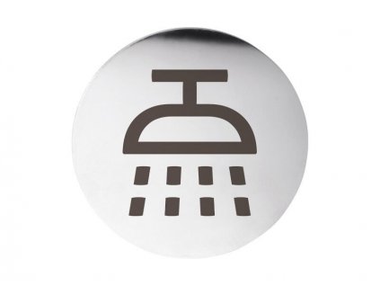 Bemeta Home piktogram - sprcha, kruh, nerez lesk (111054004)