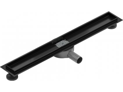 MEXEN - Flat 360 Slim podlahový žlab otočný 60, černý 1740060
