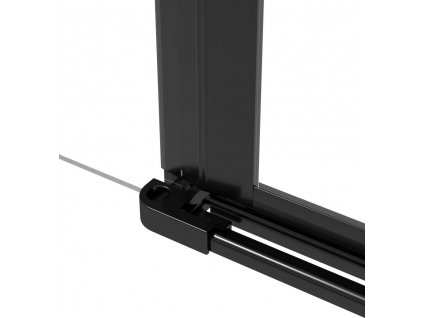 DEANTE - Kerria plus černá - Komponent pro spojování sprchových dveří s průchodkami - pro výklenkové kabinky KTS_N11X