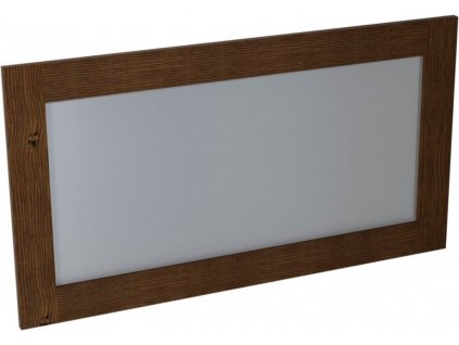 SAPHO - BRAND zrcadlo v dřevěném rámu 1300x700, mořený smrk BA061S