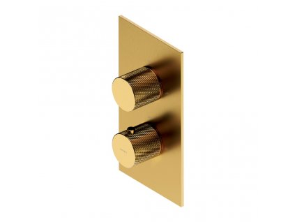 OMNIRES - CONTOUR termostatická sprchová baterie podomítková zlatá kartáčovaná /GLB/ CT8036GLB