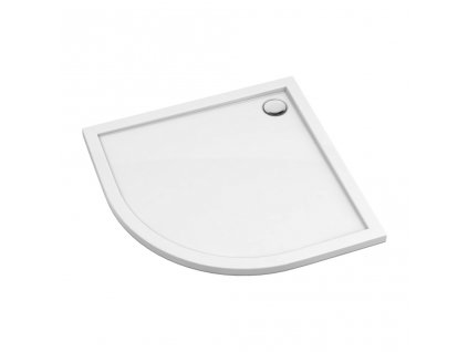 OMNIRES - MERTON akrylátová sprchová vanička čtvrtkruh, 90 x 90 cm bílá lesk /BP/ MERTON90/OBP